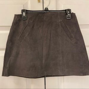 New BLANK NYC Women's 28 Brown Suede Mini Skirt